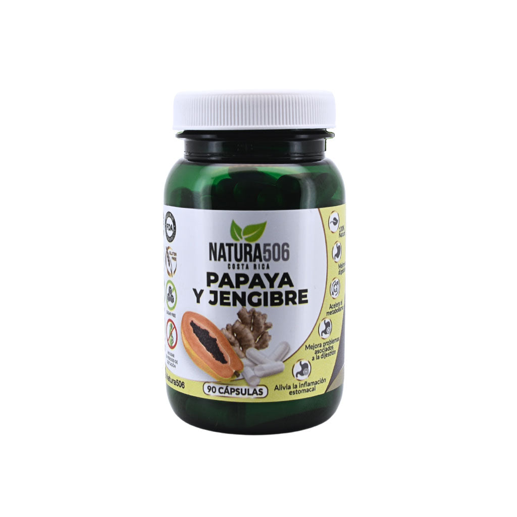 Cápsulas de Papaya y Jengibre