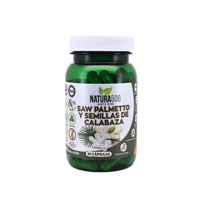 Cápsulas Saw Palmetto y Semillas de Calabaza
