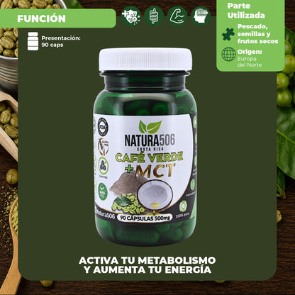 Cápsulas de Café Verde + MCT