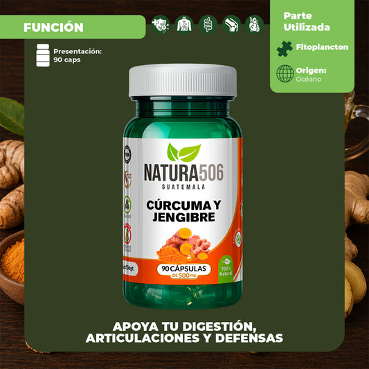 Cápsulas de Cúrcuma y Jengibre