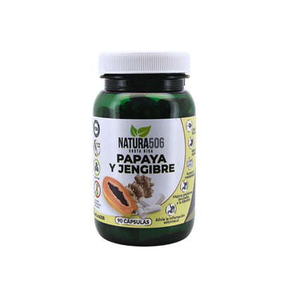 Cápsulas de Papaya y Jengibre