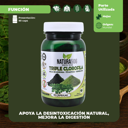 Cápsulas de Triple Clorofila